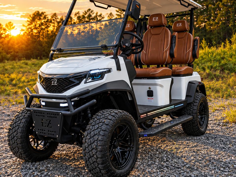 EZ Kruiser Vyper — white, 4 forward-facing seats